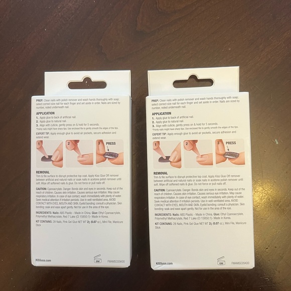 KISS Gel Fantasy Magnetic Velvety Effect Sculpted Glue On Nails 2 Boxes - Picture 2 of 5